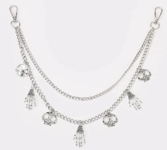 Bijou de vêtement squelette