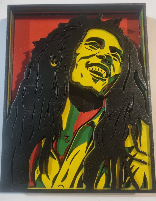 Tableaux en bois multicouches Bob Marley
