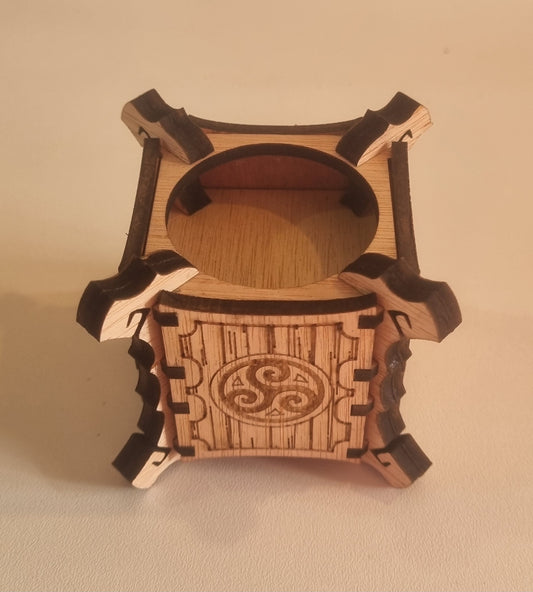 Bougeoir médiéval en bois