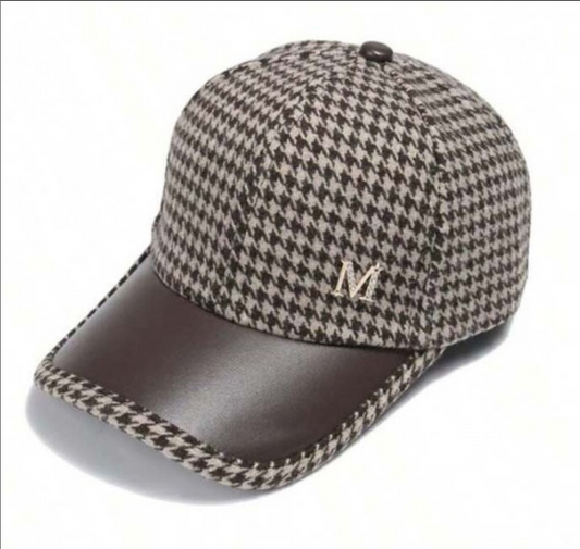 Casquette à carreaux