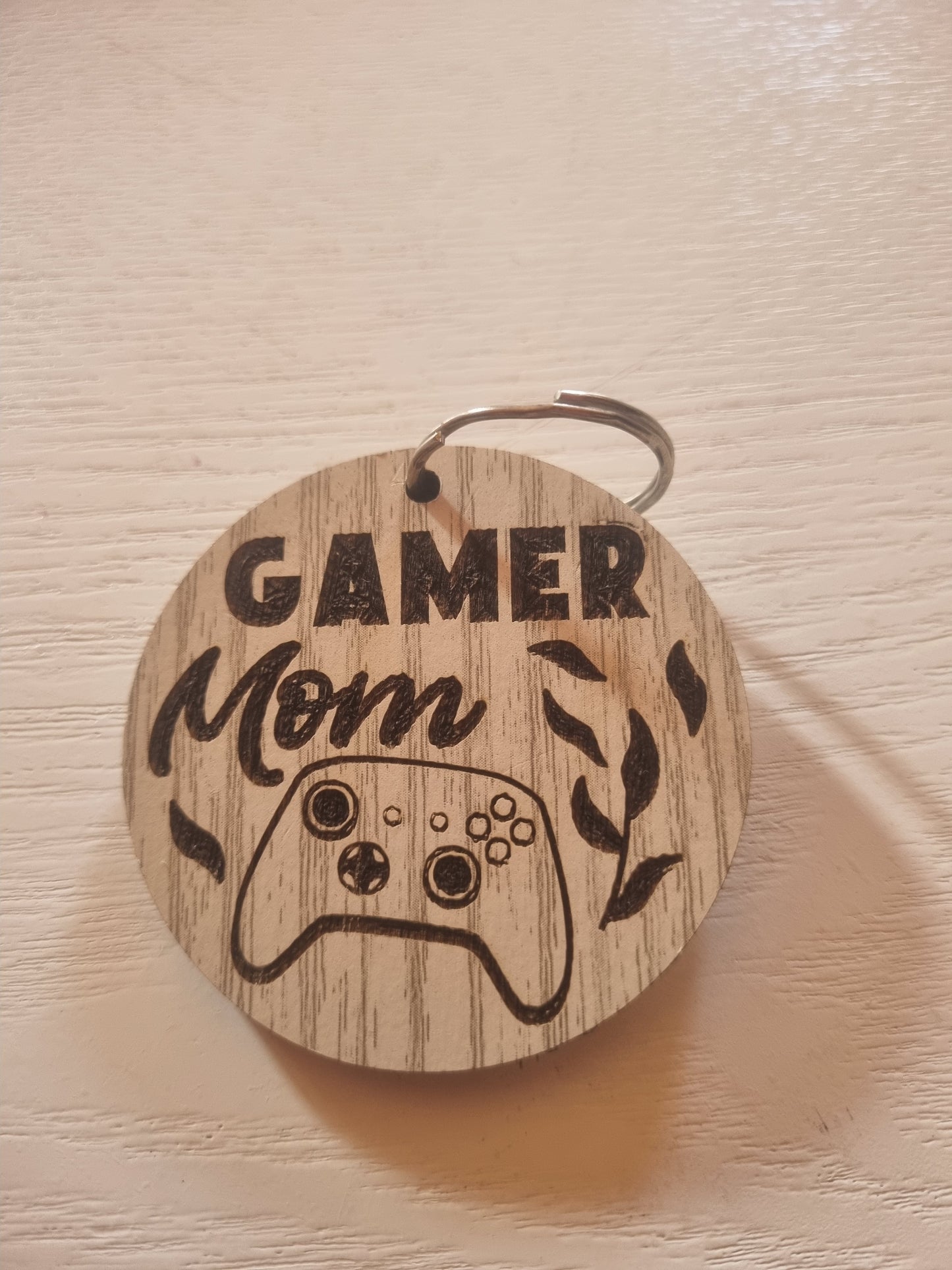Porte-clés en bois "Gamer"