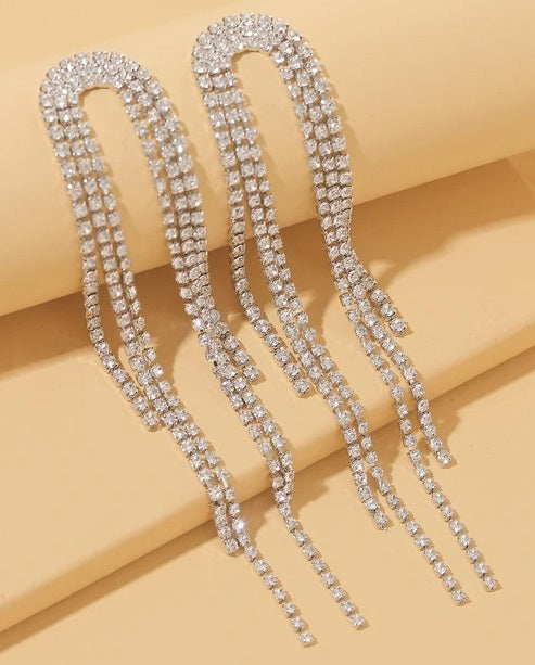 Boucle d'oreille à franges