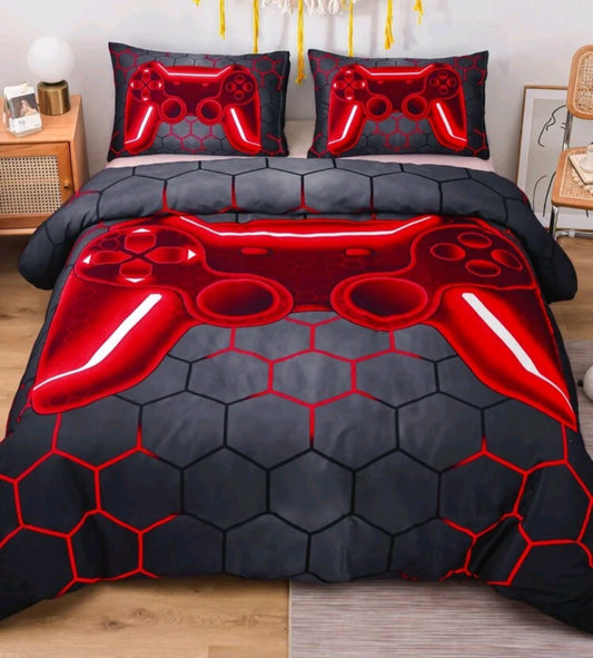 Housse de couette "manette rouge"