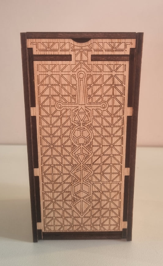 Tour à dés en bois "cube"