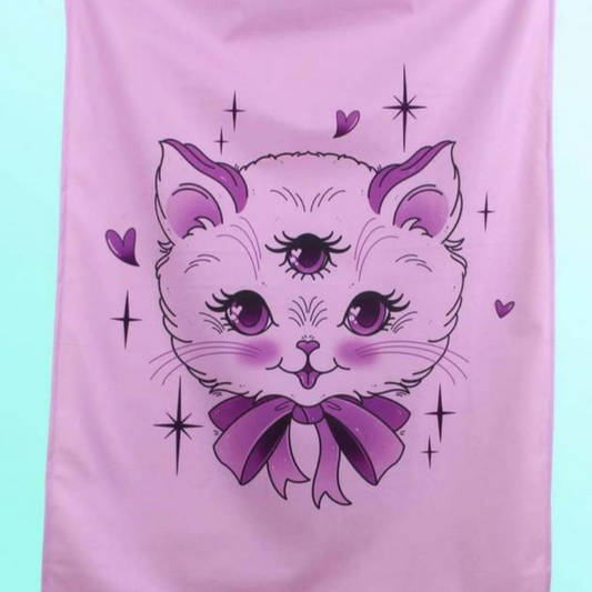 Tapisserie "Chat médium"