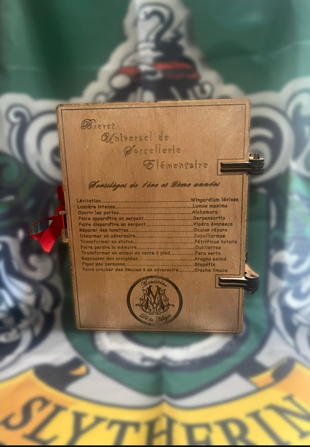 Calendrier de l'avent en bois "Livre Harry Potter"