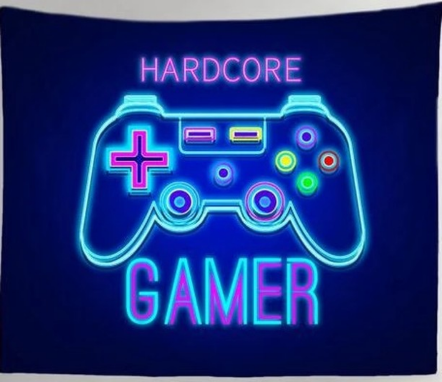 Tapisserie "Hardcore Gamer"