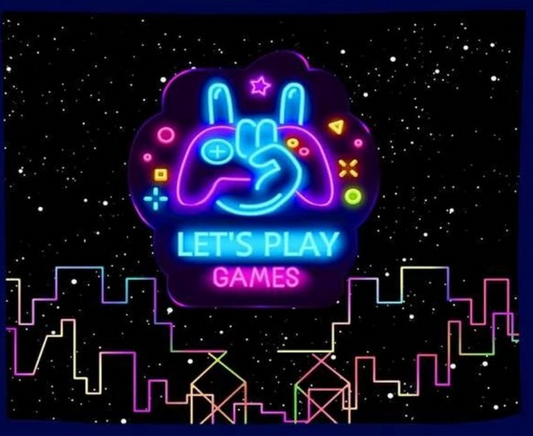 Tapisserie "Let's play games"
