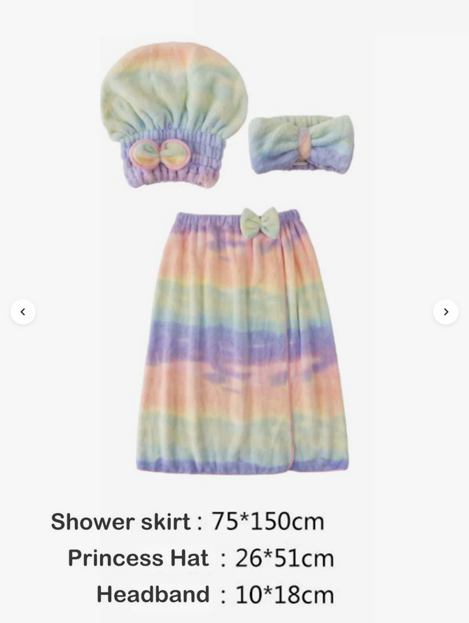 Sortie de bain set 3 pièces