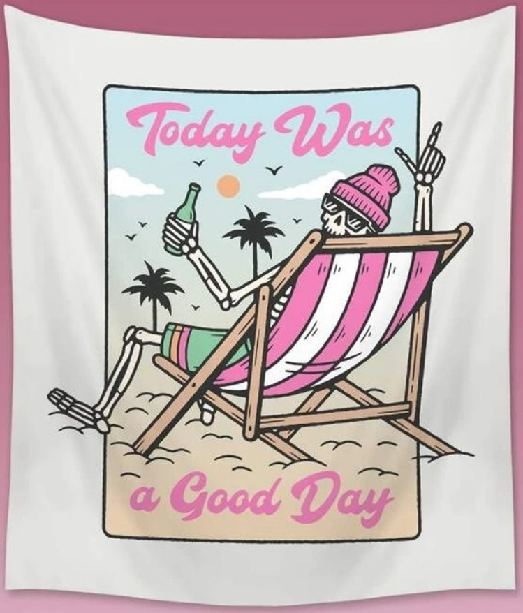 Tapisserie "Today was a good day"