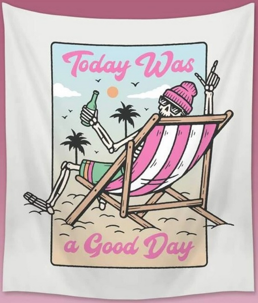 Tapisserie "Today was a good day"