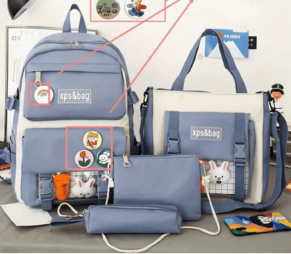 Ensemble de 4 sacs XPS & Bag + pins décoratifs