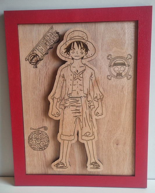 Tableau lumineux en bois "One Piece"